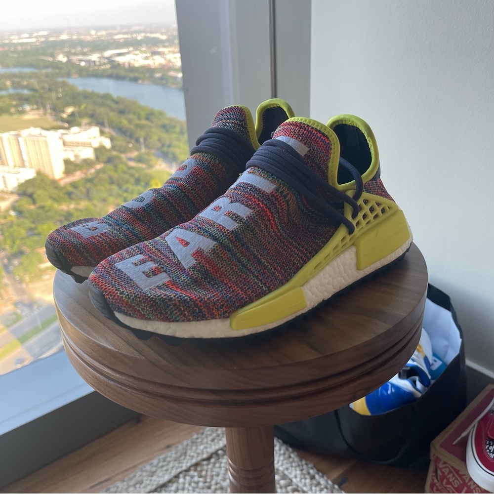 Adidas Mens Human Race NMD Knit Body Earth Trail Running Sneakers
